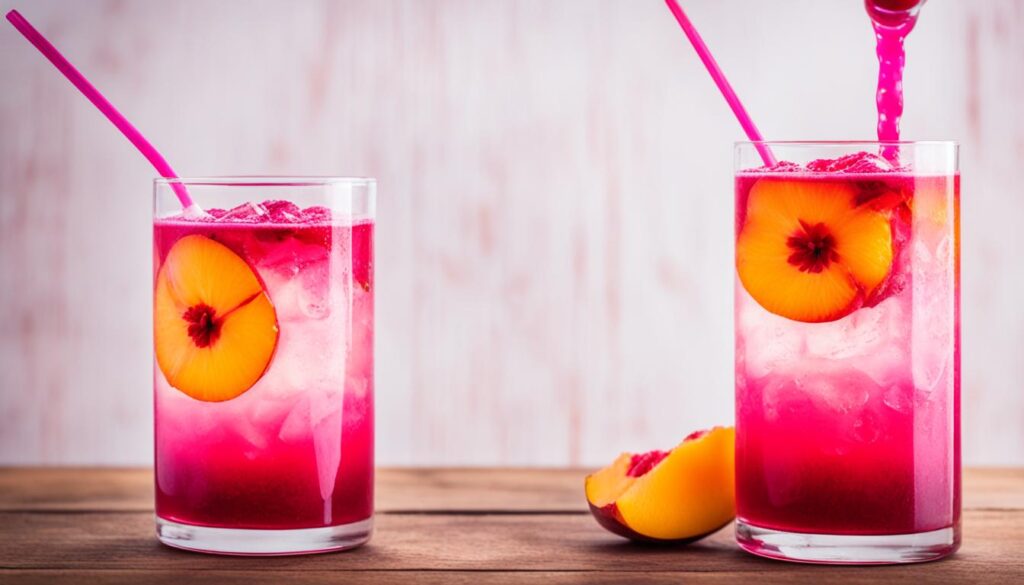 Peach Hibiscus Mocktail