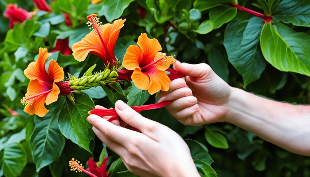 braided hibiscus tree formation