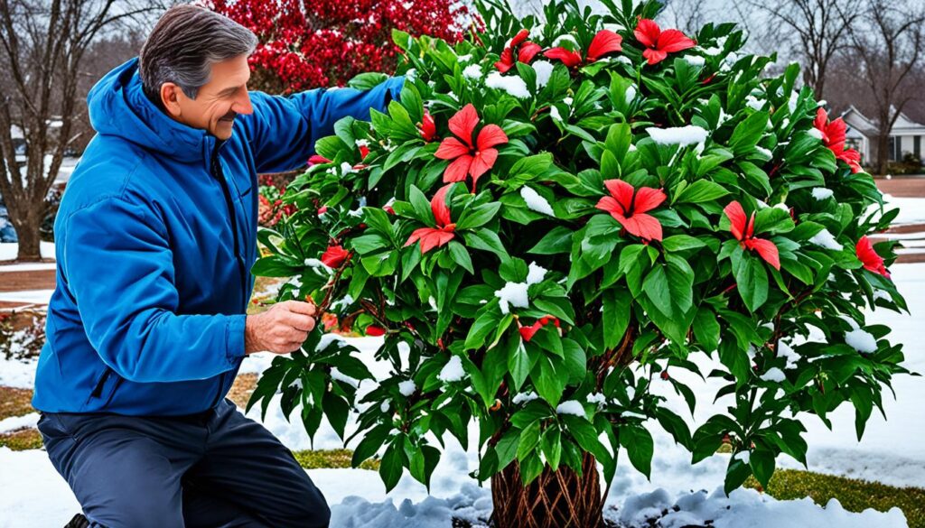 braided hibiscus tree winter care