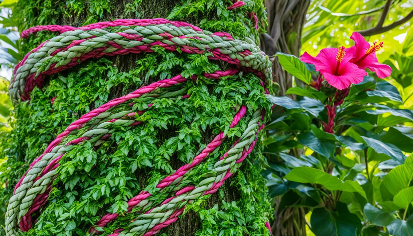 braided hibiscus tree