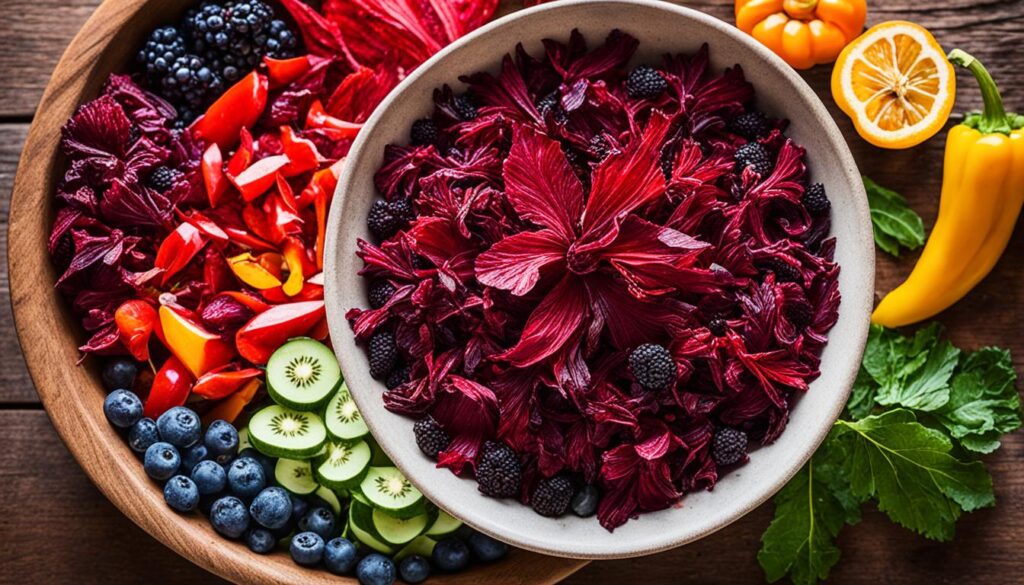 dried hibiscus flowers