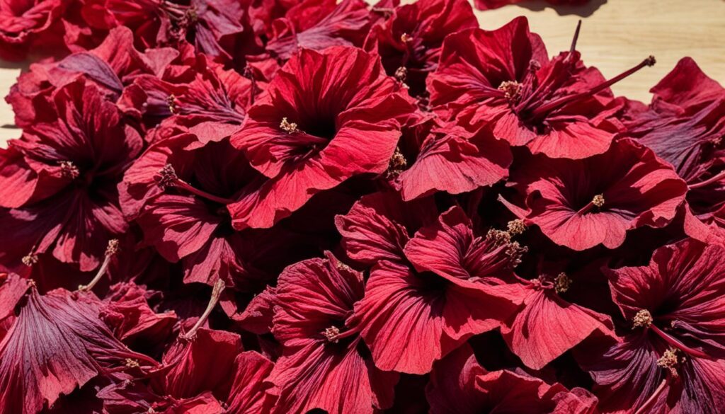 dried hibiscus flowers