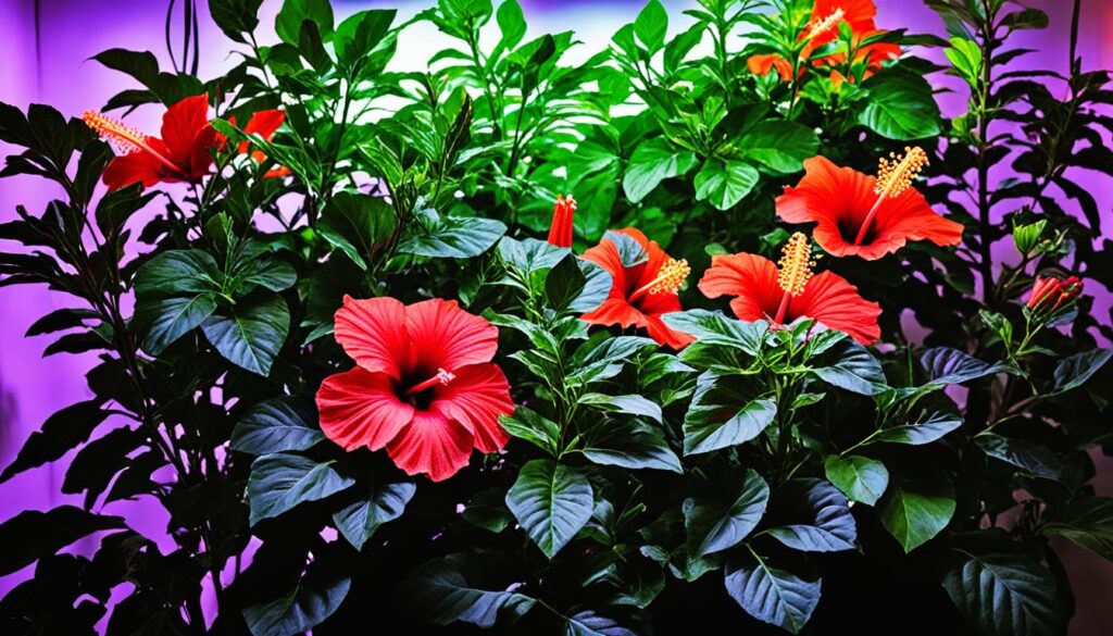 grow lights for hibiscus plants