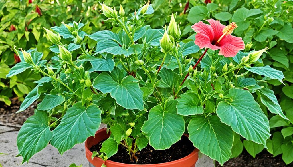 heat stress in hibiscus plants