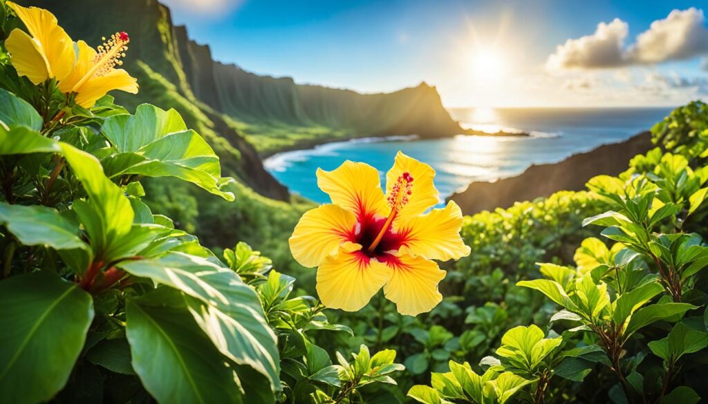 hibiscus in Hawaiian art