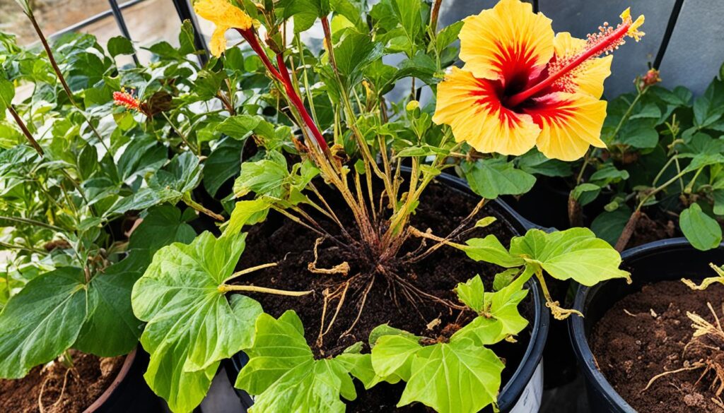 hibiscus yellowing leaves