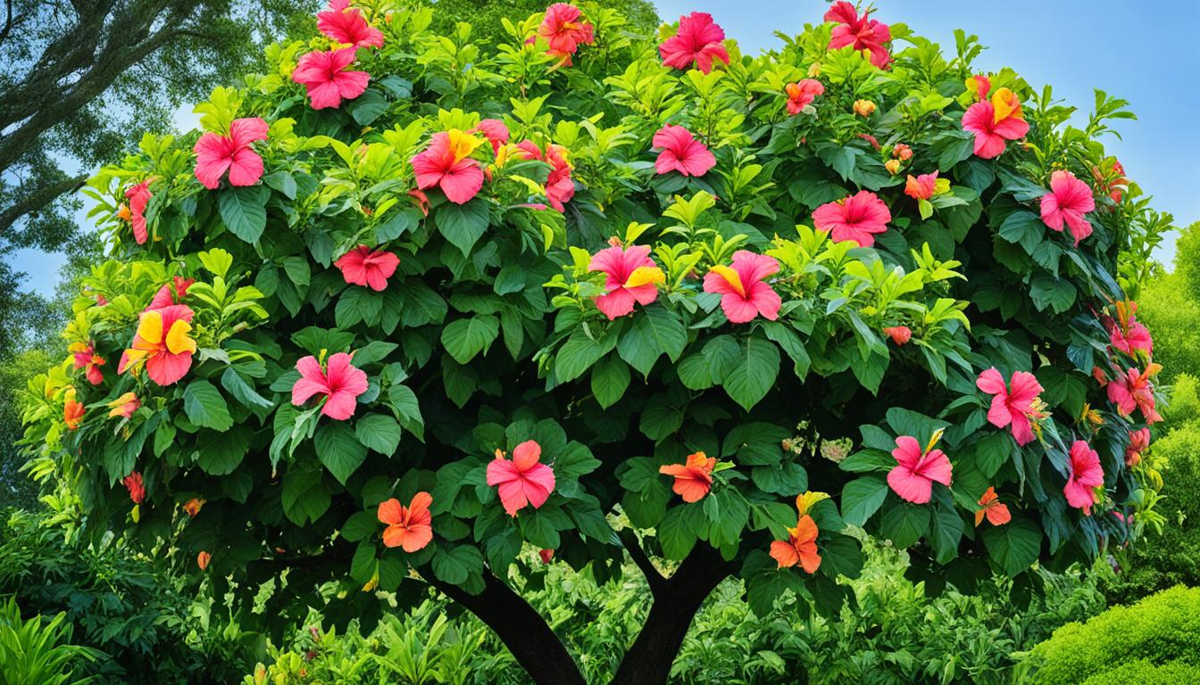 how big do braided hibiscus trees get