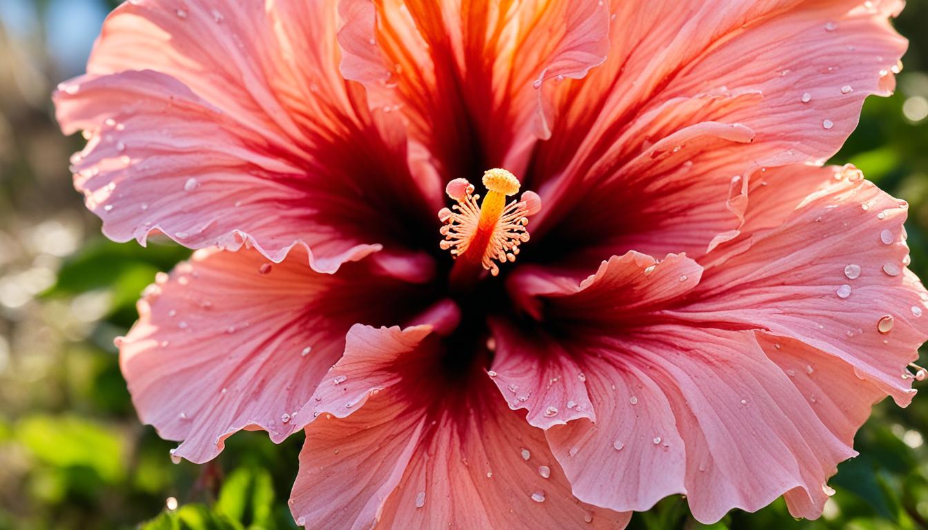 peach hibiscus