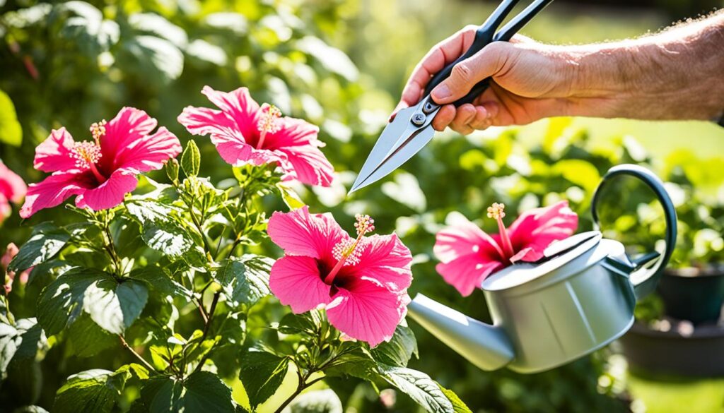 pink hibiscus care