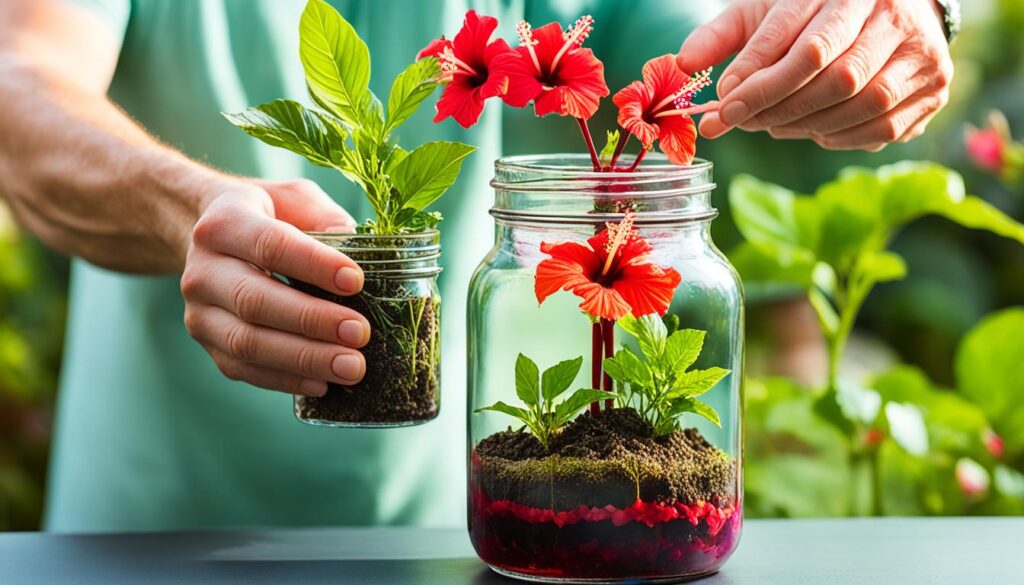 propagating fiesta hibiscus