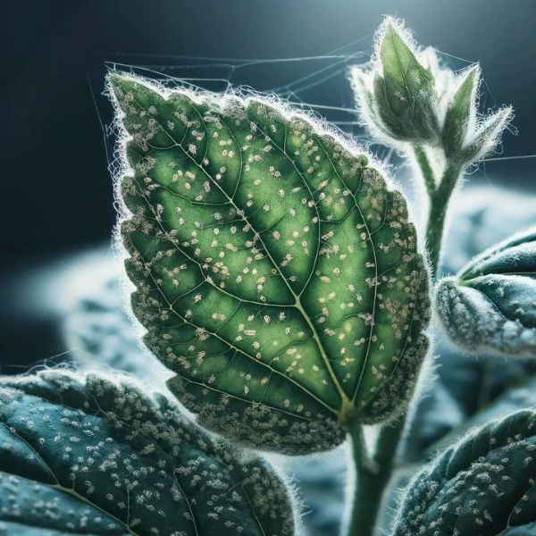 Spider Mites on Hibiscus 